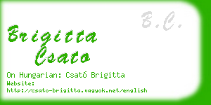 brigitta csato business card