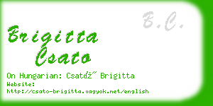 brigitta csato business card